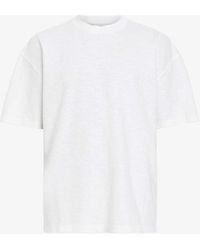 AllSaints - Aspen Drop-shoulder Cotton T-shirt X - Lyst