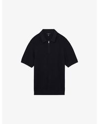 Reiss - Estate Half-Zip Knitted Polo Top - Lyst