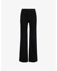 7 For All Mankind - Modern Dojo Flared-Leg High-Rise Denim-Blend Jeans - Lyst