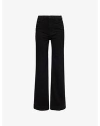 7 For All Mankind - Modern Dojo Flared-Leg High-Rise Denim-Blend Jeans - Lyst