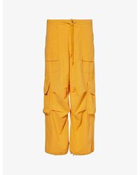 Entire studios - Freight Wide-leg Relaxed-fit Cotton Cargo Trousers - Lyst