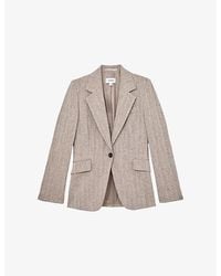 Reiss - Isla Single-Breasted Stretch-Woven Blazer - Lyst