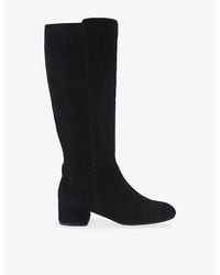 Carvela Kurt Geiger - Gaia Heeled Suede Knee-High Boots - Lyst
