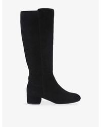Carvela Kurt Geiger - Gaia Heeled Suede Knee-High Boots - Lyst
