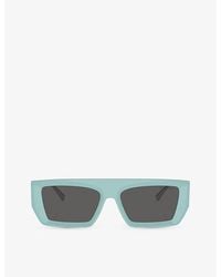 Tiffany & Co. - Tf4214u Rectangle-frame Metal Sunglasses - Lyst