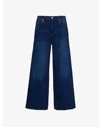 Citizens of Humanity - Lyra Wide-Crop-Leg High-Rise Stretch-Denim Blend Jeans - Lyst