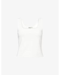 Jonathan Simkhai - Ramaina Cropped Woven Tank Top - Lyst