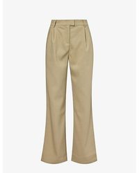 4th & Reckless - Onicka Straight-leg Mid-rise Stretch-woven Trousers - Lyst
