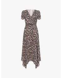 Phase Eight - Verity Shimmer Woven Midi Dress - Lyst