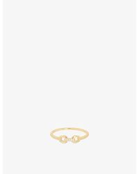 Astrid & Miyu - Hardware 14Ct- And Lab-Grown Pavé Diamond Ring - Lyst