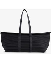 Pleats Please Issey Miyake - Pleated Detachable-strap Knitted Shoulder Bag - Lyst