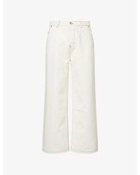 Ami Paris - Wide-Leg Denim Trousers - Lyst