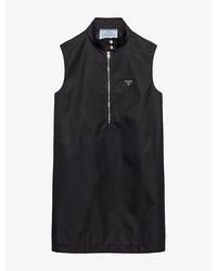 Prada - Re Nylon Sleeveless Mini Dress - Lyst