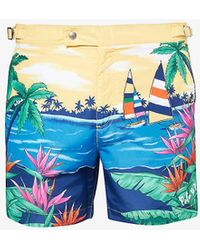 Polo Ralph Lauren - Monaco Graphic-print Swim Shorts - Lyst