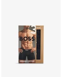 BOSS - One X David Beckham Logo-Waistband Pack Of Three Stretch-Cotton Boxers - Lyst