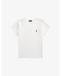 Polo Ralph Lauren - Logo-Embroidered Short-Sleeve Cotton T-Shirt - Lyst