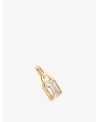 Astrid & Miyu - April 18Ct-Plated Sterling- Birthstone Charm - Lyst