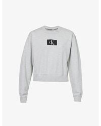 Calvin Klein - 1996 Lounge Logo-print Cotton And Recycled-cotton Sweatshirt - Lyst