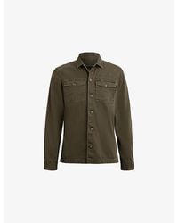 AllSaints - Spotter Patch-Pocket Slim-Fit Cotton Overshirt - Lyst