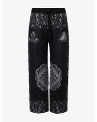 CASABLANCA - Carpet Mohair-Blend Trousers - Lyst