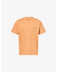 Carhartt - American Script Crewneck Cotton-Jersey T-Shirt - Lyst