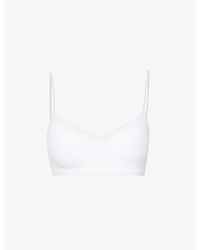 Hanro - Touch Feeling Cropped Stretch-Jersey Bra - Lyst