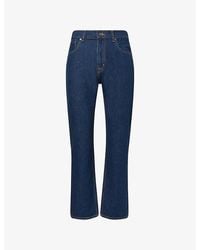 7 For All Mankind - Modern Straight-Leg Cotton Denim Jeans - Lyst