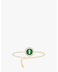 Messika - Lucky Move Small 18Ct- Malachite And 0.18Ct Diamond Bracelet - Lyst