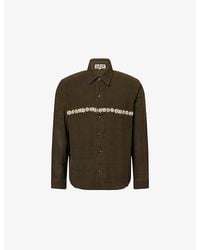 Kartik Research - Double Layer Bead Embroidered Cotton Shirt - Lyst