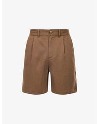 Raith - Caio Twill Pleated Woven Shorts - Lyst