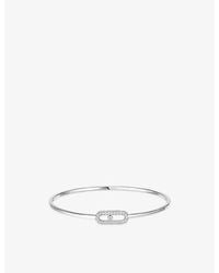 Messika - Move Uno Small Flex 18Ct And 0.14Ct Diamond Bracelet - Lyst
