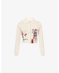 House Of Sunny - Whippet Tripper Cotton-Blend Cardigan - Lyst