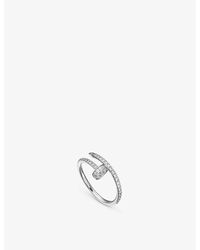 Cartier - Juste Un Clou 18ct White-gold And Diamond Ring - Lyst