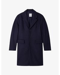 Sandro - Single-Breasted Notch-Lapel Wool-Blend Coat - Lyst