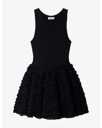 Sandro - Dua Ruffled-Skirt Knitted Mini Dress - Lyst