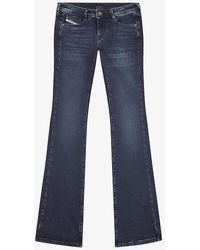 DIESEL - 969 D-ebbey Flared-leg Low-rise Stretch-denim Jeans - Lyst