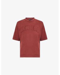 KTZ - Logo-Embroidered Washed Cotton T-Shirt - Lyst