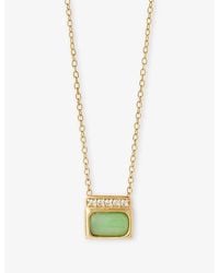 Astley Clarke - Aurora Ridge 18Ct Vermeil And Chalcedony Necklace - Lyst