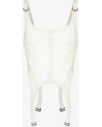 Dion Lee - Combat Corseted Cotton-jersey Top - Lyst