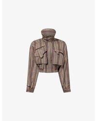 Vivienne Westwood - Memphis Cropped Woven Bomber Jacket - Lyst