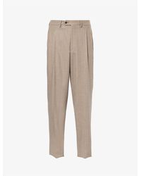 Giorgio Armani - Belt-loop Slip-pocket Straight-leg Regular-fit Cashmere Trousers - Lyst