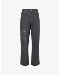 Represent - Workwear Wide-Leg Cotton Trousers - Lyst