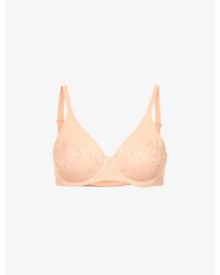 Chantelle - Norah Floral-embroidered Stretch-lace Bra - Lyst