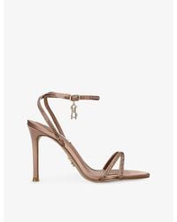 Steve Madden - Juniper R Ms9 Satin Heeled Sandals - Lyst