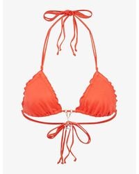 Agent Provocateur - Berry Triangle Bikini Top - Lyst