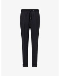 Paul Smith - Drawstring Tapered-Leg Wool Trousers - Lyst