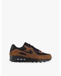 Nike - Air Max 90 Suede And Mesh Trainers - Lyst