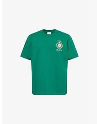 CASABLANCA - Championship Diamond Logo-Print Cotton-Jersey T-Shirt - Lyst