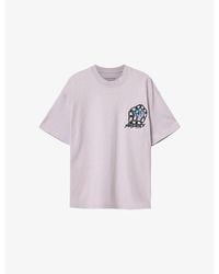 AllSaints - Affix Graphic-Print Cotton T-Shirt - Lyst
