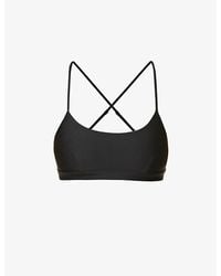 Alo Yoga - Intrigue Scoop-neck Stretch-woven Sports Bra X - Lyst